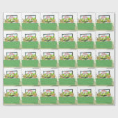 Cow TV Shows Funny Cartoon Geschenkpapier (Flach)