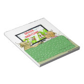 Cow TV Shows Funny Cartoon Notizblock (angewinkelt)