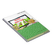Cow TV Shows Funny Cartoon Notizblock (Rechte Seite)