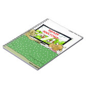 Cow TV Shows Funny Cartoon Notizblock (Linke Seite)