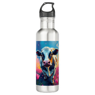 Cow Valentine's Day Wasserflasche Edelstahlflasche
