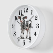 Cow Wall Clock Uhr (Winkel)
