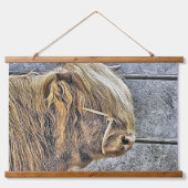 COW WANDTEPPICH MIT HOLZRAHMEN (Vorne)