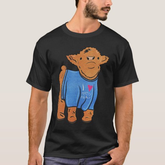 Cow wearing I Love Matty Healy The 1975 BFIAFL T-Shirt (Vorderseite)