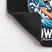 Cowabunga Beach Surfen Kuh Surfbrett Surfboard Mousepad (Ecke)