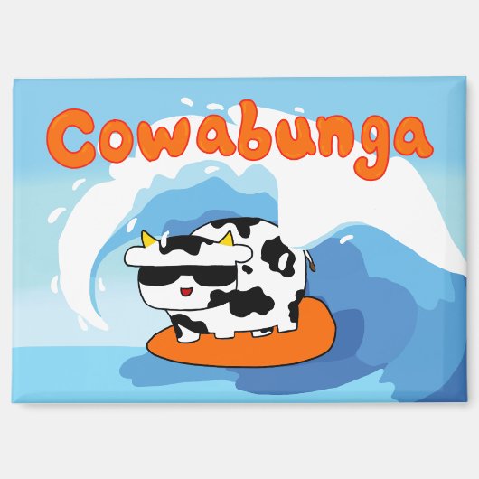 Cowabunga Kuh-Magnet Magnet (Vorderseite)