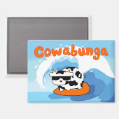 Cowabunga Kuh-Magnet Magnet (Vorderseite/Rückseite)