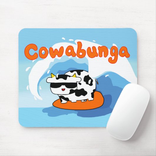 Cowabunga mousemat mousepad (Mit Mouse)