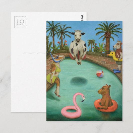 Cowabunga Postkarte (Vorne/Hinten)