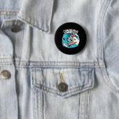 Cowabunga Strand Surfen Kuh Surfbrett Surfbrett Button (Beispiel)