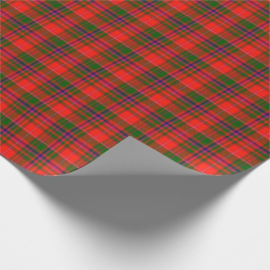 Cowan schottisches Tartan-Packpapier Geschenkpapier (Ecke)