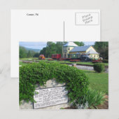 Cowan, TN Historic Train Depot Postkarte (Vorne/Hinten)