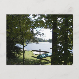 Cowans Gap Staat Park Pennsylvania Seeufer Kanu Postkarte