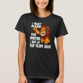 Coward Lion, ich war im Winter nicht gemacht, Woll T-Shirt (Vorderseite)