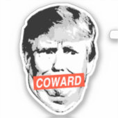 Coward Trump Aufkleber (Vorderseite)
