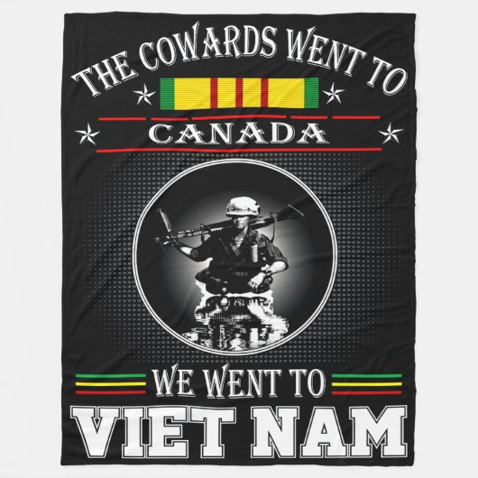 COWARDS gingen nach KANADA Fleecedecke (Vorderseite)