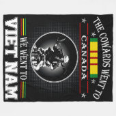 COWARDS gingen nach KANADA Fleecedecke (Vorderseite (Horizontal))