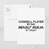 Cowbell Deadly Ninja by Night Postkarte (Vorne/Hinten)