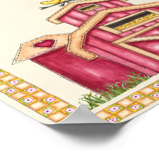 Cowboy-10-Gebote - Bauerngeld (breit) Poster (Ecke)