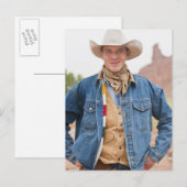Cowboy 12 postkarte (Vorne/Hinten)