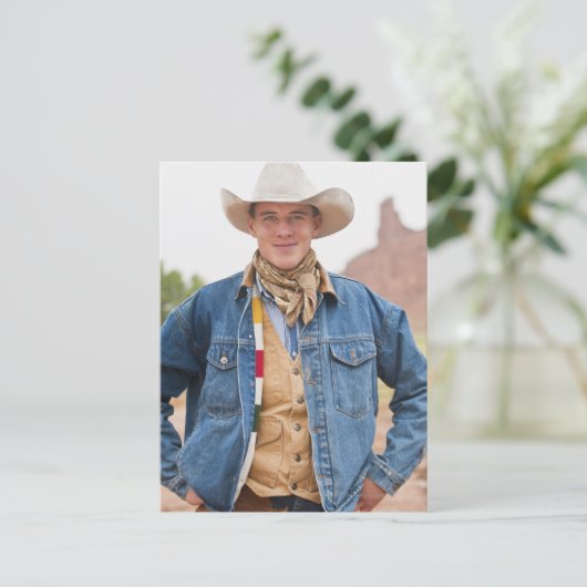 Cowboy 12 postkarte (Stehend Vorderseite)