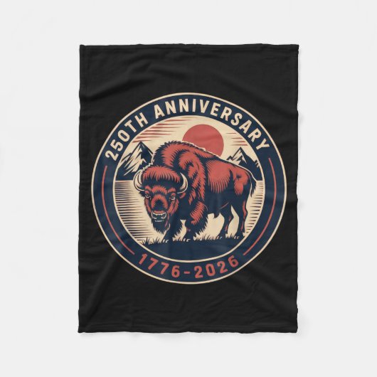Cowboy 250 TH 4. Juli-Flagge 1776 2026 250. Fleecedecke (Vorderseite)