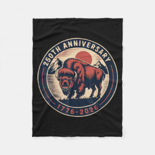 Cowboy 250 TH 4. Juli-Flagge 1776 2026 250. Jahres Fleecedecke