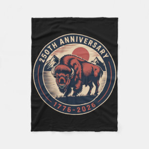 Cowboy 250 Th 4. Juli-Flagge 1776 2026 250. Jubilä Fleecedecke