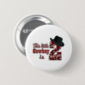 Cowboy 2. Geburtstag Button (Vorne & Hinten)
