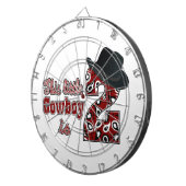 Cowboy 2. Geburtstag Dartscheibe (Vorderseite rechts)