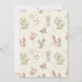 Cowboy 5. Geburtstag Bash Einladung (Rückseite)