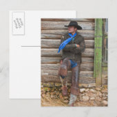Cowboy 6 postkarte (Vorne/Hinten)