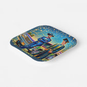 Cowboy Abschluss Typ mit Lieferwagen Truck Custom Pappteller (Gewinkelt)