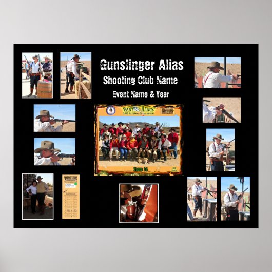 Cowboy Action Shooting Event Custom Poster (Vorne)