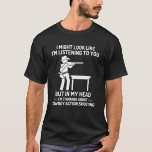 Cowboy-Action-Shooting In Meinem Kopf Western T-Shirt