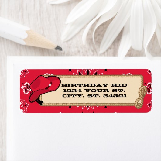 Cowboy Address Labels (Insitu)