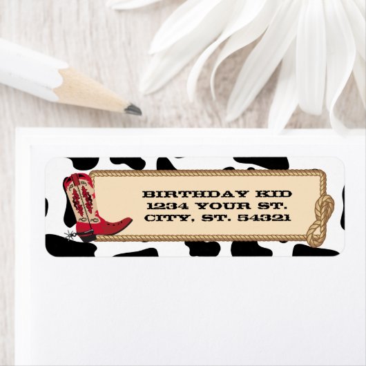 Cowboy Address Labels (Insitu)