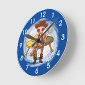 Cowboy Alien Clock Runde Wanduhr (Winkel)