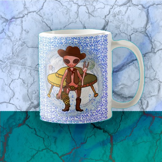 Cowboy-Alien-Tasse Kaffeetasse