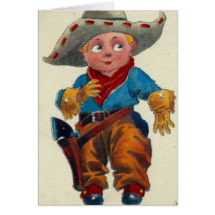 Cowboy-Allerlei-Grußkarte