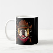 Cowboy American Bulldog Country Music Rodeo Howdy Kaffeetasse (Links)