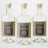 Cowboy American Frontier Saloon Alkoholflaschenetikett (Flaschen)