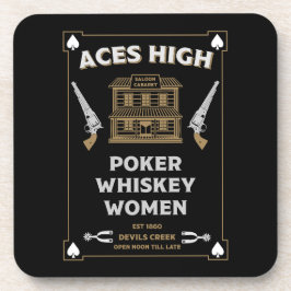 Cowboy American Frontier Saloon Getränkeuntersetzer