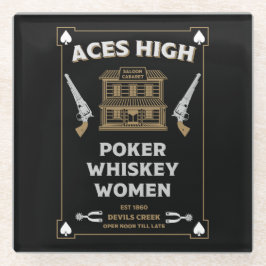 Cowboy American Frontier Saloon Glasuntersetzer