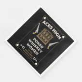 Cowboy American Frontier Saloon Serviette (Ecke)