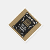 Cowboy American Frontier Saloon Serviette (Ecke)