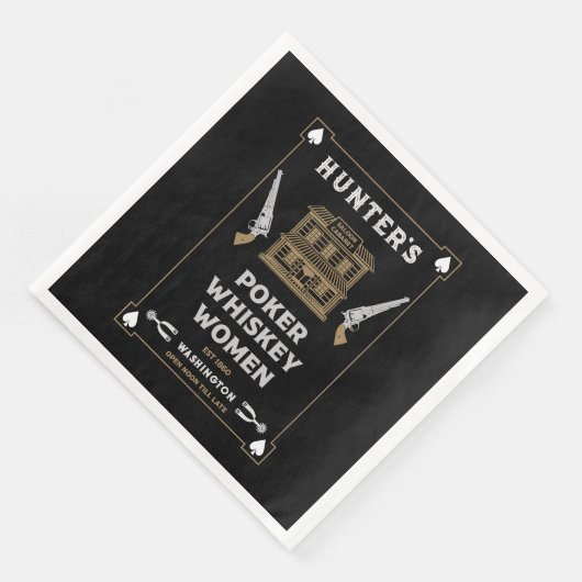 Cowboy American Frontier Saloon Serviette (Ecke)