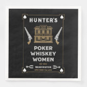 Cowboy American Frontier Saloon Serviette (Vorderseite)