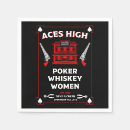 Cowboy American Frontier Saloon Serviette