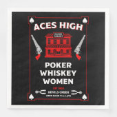 Cowboy American Frontier Saloon Serviette (Vorderseite)